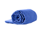 Dreamz 9KG Adults Size Anti Anxiety Weighted Blanket Gravity Blankets Royal Blue - Blue