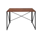Levede Office Desk Computer Work Student Study Metal Foldable Home Table Wooden