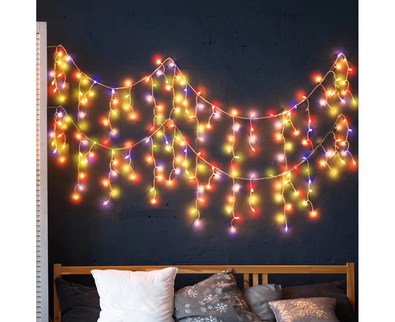 800 LED Curtain Fairy String Lights Wedding Outdoor Xmas Party Lights Multicolor