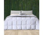 Dreamz Quilts Bamboo Quilt Winter All Season Bedding Duvet King Doona 700GSM - White