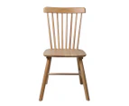 Levede 2x Dining Chairs Kitchen Windor Chair Natural Wood Cafe Lounge Seat Oak