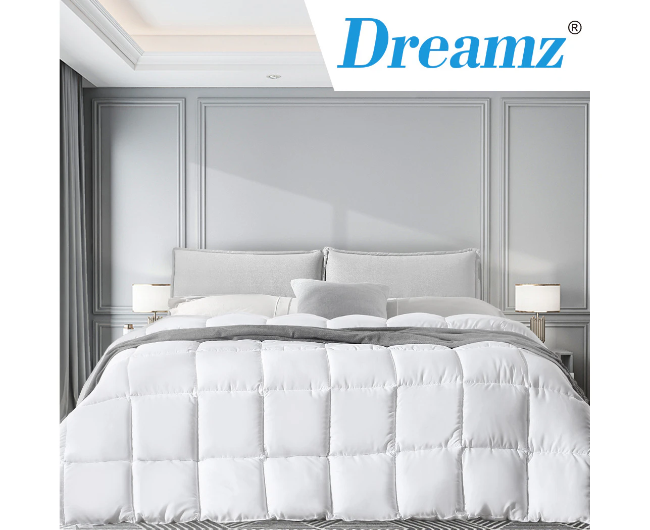 Dreamz 200GSM All Season Bamboo Winter Summer Quilt Duvet Doona Soft Singe Size