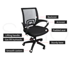 Levede Office Chair Gaming Computer Mesh Chairs Executive Seating Work Black