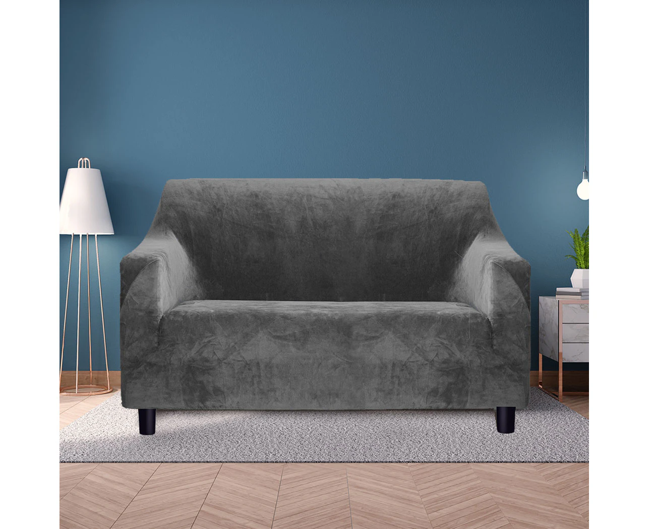 Marlow Sofa Covers 2 Seater High Stretch Grey