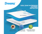 Dreamz Fully Fitted Waterproof Mattress Protector Quilted Honeycomb Super King