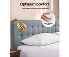 Levede Fabric Bed Frame Queen Tufted Mattress Platform Gas Lift Storage Grey