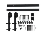 3M Antique Classic Style Double Sliding Barn Door Hardware Track Roller Kit