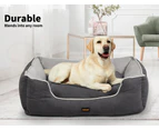 Pawz Dog Calming Bed Cat Puppy Sofa Cushion Removable Washable Cover Grey XL - Model B-Grey-XL