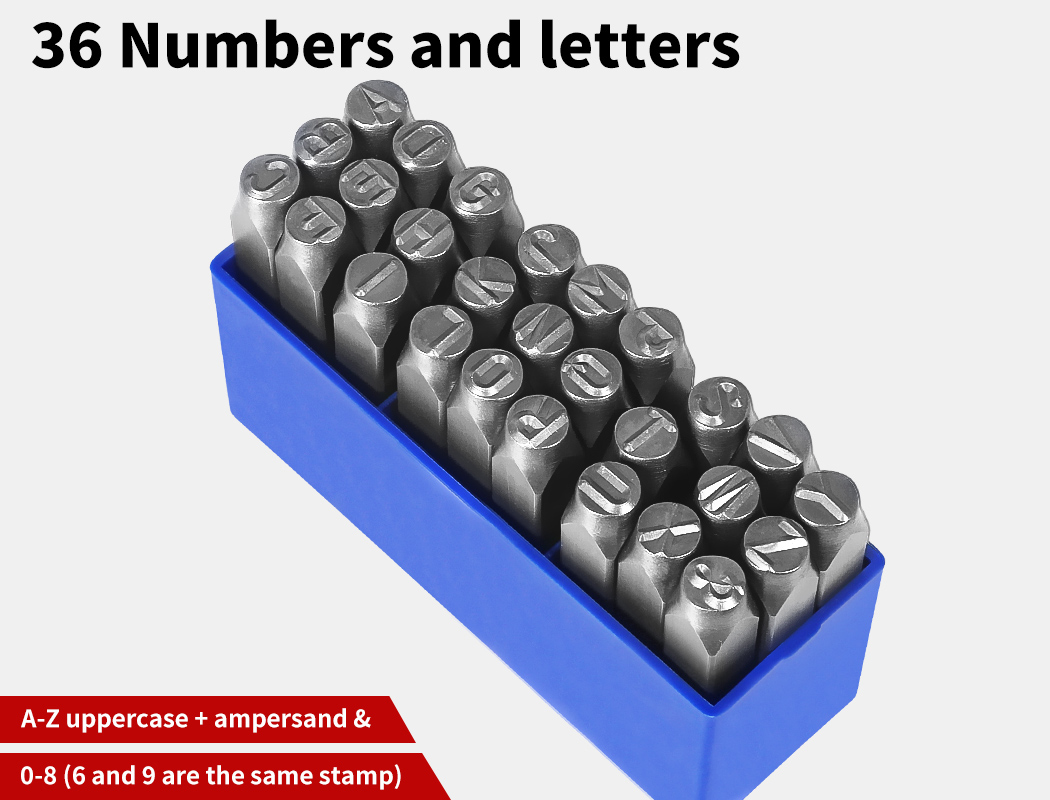 Gedore 2201-6 Letter punch set 27 pieces