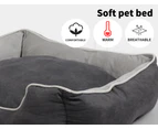 Pawz Pet Bed Mattress Dog Cat Pad Mat Puppy Cushion Soft Warm Washable L Grey - Grey