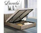 Levede Bed Frame Base With Storage Gas Lift Single Double Queen King Wooden Base