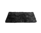 Marlow Floor Shaggy Rugs Soft Large Carpet Area Tie-dyed Black Colour 120x160cm