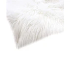 Floor Rug Shaggy Carpet Area Rugs Soft Fur Living Room Bedroom 160X230 White