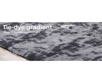 Marlow Floor Rugs Shaggy Soft Large Carpet Area Tie-dyed Midnight City 160x230 - Charcoal