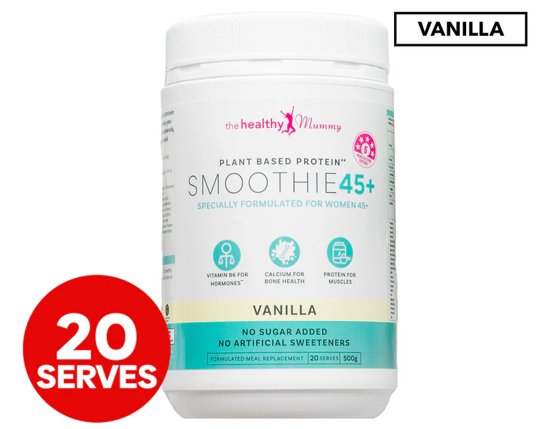 The Healthy Mummy Smoothie 45+ Protein Meal Replacement Vanilla 500g / 20 Serves