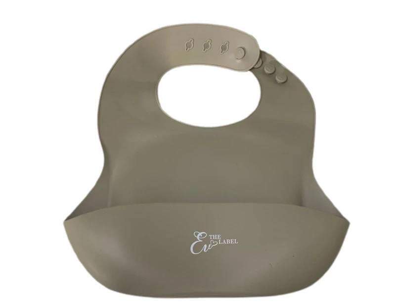 Ev The Label Silicone Bib - Graphite Grey