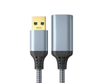 USB 3.0 male to female data cable extension cable-3M-Gray