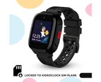 KidsOClock GL20 Kids Smart Watch (Sim Lock Version), Genuine KidsOClock GL20 4G GPS Tracking Kids Sims Call Camera Mobile Smart Watch - Black