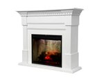Dimplex 2000W Caden 144.6cm Electric Fire Place Room Heater Flame Firebox White