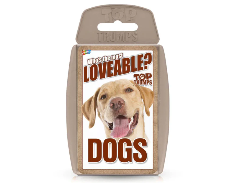 Top Trumps Dogs Who's The Most Lovable? Cards Deck Educational Game Kids 6y+