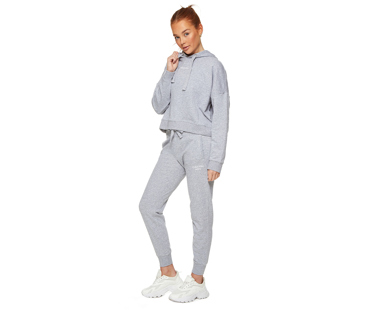 Womens grey calvin klein on sale tracksuit