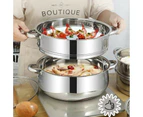 5 Tier Stainless Steel Steamer Meat Vegetable Cooking Steam Pot Kitchen Tool