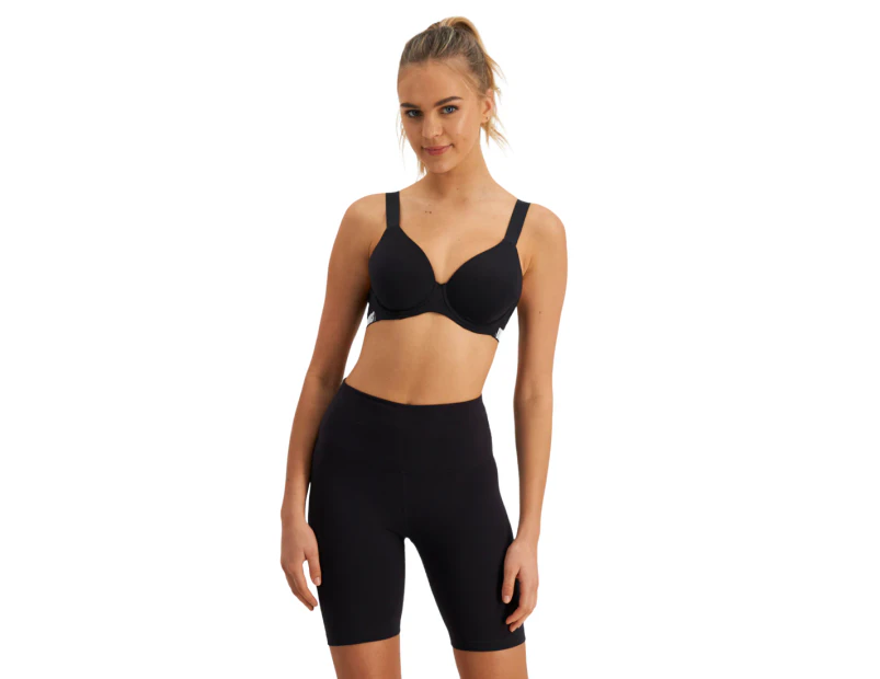 Womens Bonds X-Temp Sporty Top Underwire Bra Black - Black