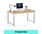 BJWD Student Home Writing Desk Study Office Storage Maple PC Computer Workstation Laptop Table