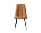 Levede 4x Dining Chairs Kitchen Table Chair Lounge Room Padded Seat PU Leather