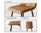 Levede 4x Dining Chairs Kitchen Table Chair Lounge Room Padded Seat PU Leather