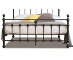Istyle Modern Classic Valarie Queen Metal Bed Frame Black