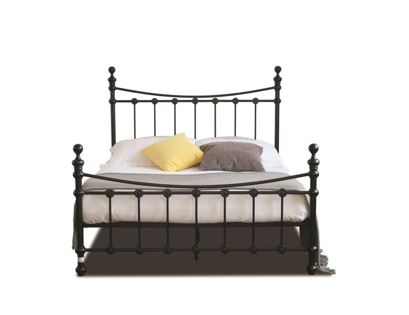 Istyle Modern Classic Julia Queen Metal Bed Frame Black