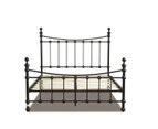 Istyle Modern Classic Julia Double Metal Bed Frame Black