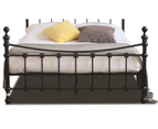 Istyle Modern Classic Julia Queen Metal Bed Frame Black