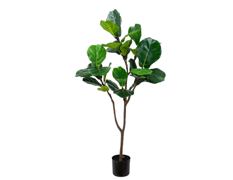 Glamorous Fusion Fiddle Leaf Tree Artificial Fake Plant Decorative 130cm In Pot - Green