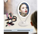 Bestier Double Sided 1x/7x Magnification LED Makeup Mirror-White