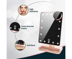 Bestier Bluetooth Makeup Mirror with10X Magnification Spot Mirror-Rose Gold