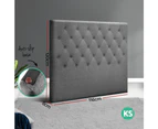 King Single Bed Frames Artiss Bed Head Headboard King Single Bedhead Fabric Cappi Grey