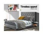 King Single Bed Frames Artiss Bed Head Headboard King Single Bedhead Fabric Cappi Grey