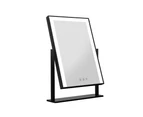 Embellir Makeup Mirror 30x40cm with Led light Lighted Standing Mirrors Black