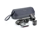 Portable Storage Bag Travel Case Protection Organizer for Dyson Hair Dryer-Dark Grey