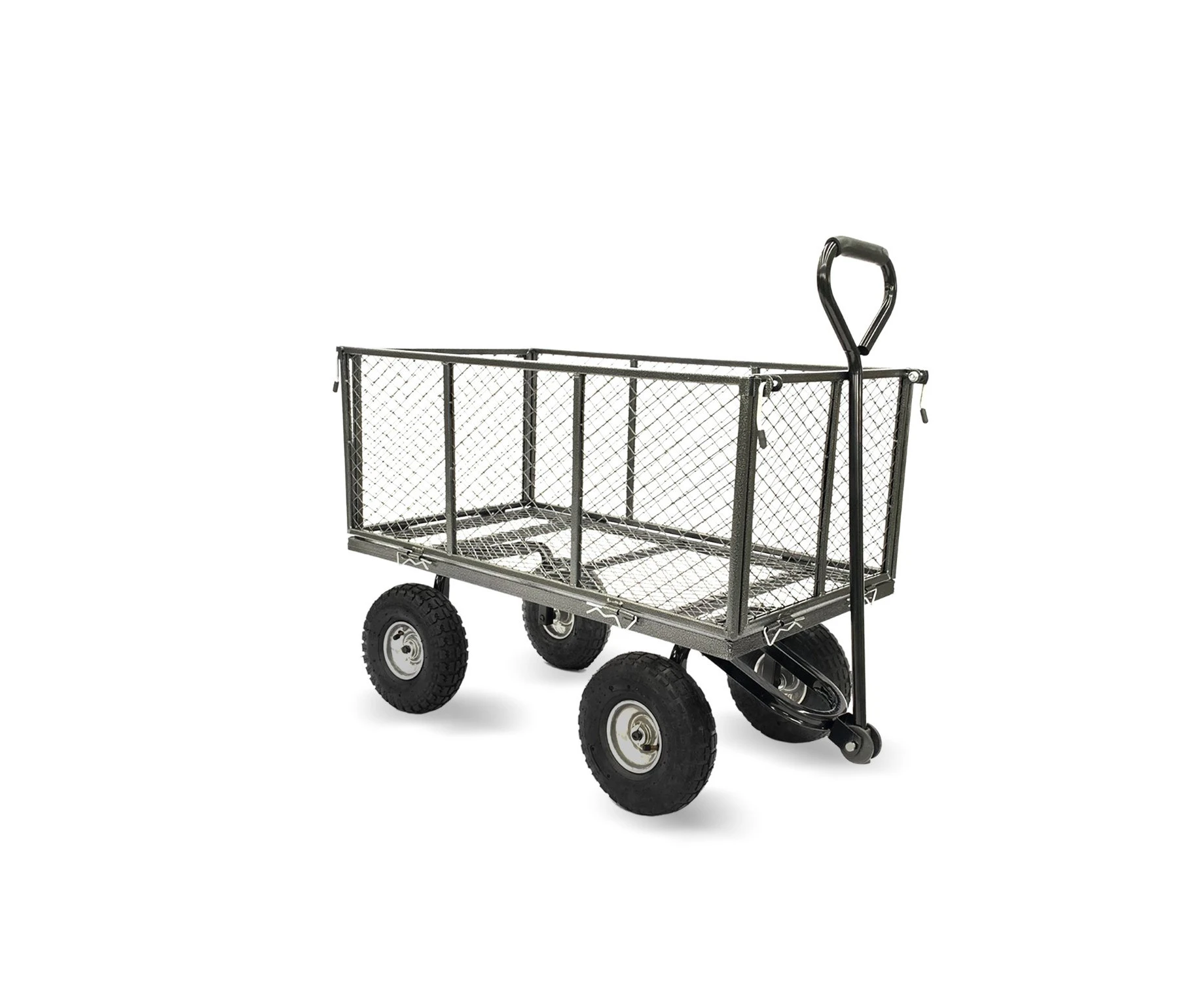 Steel Mesh Garden Trolley Cart - Hammer Grey