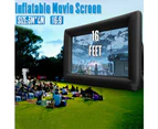 BJWD 4M x 3M Inflatable Giant Movie Screen 16:9 Outdoor Projector Cinema Theatre