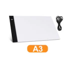 A3 LED Drawing Board Light Box Tracing Art Design Pad Copy Lightbox Day Light
