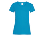 Womens Value Fitted Short Sleeve Casual T-Shirt (Cyan) - BC3901