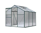 Greenfingers Greenhouse 1.9x1.9x1.83M Aluminium Polycarbonate Green House Garden Shed