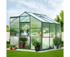 Greenfingers Greenhouse 1.9x1.9x1.83M Aluminium Polycarbonate Green House Garden Shed