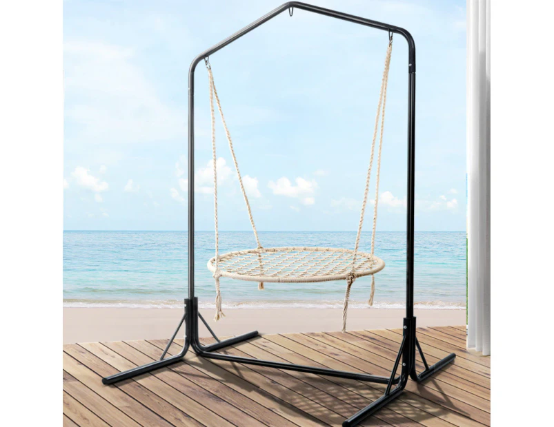 Gardeon Hammock Chair with Stand Nest Web Outdoor Swing 100cm
