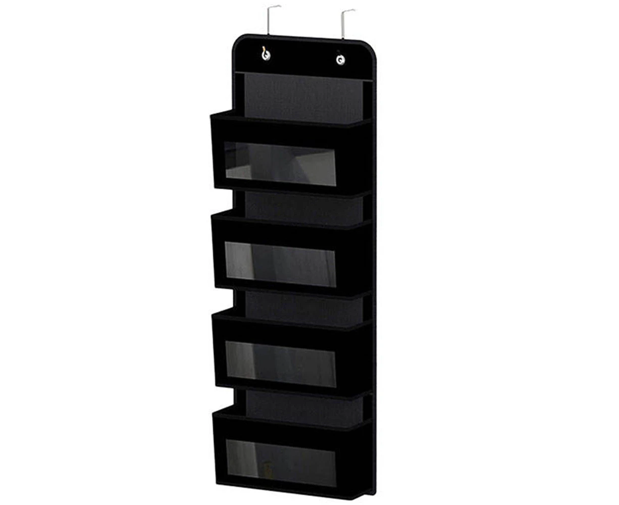 Door Hanging Nursery Toys Foldable Closet Organizer - Black