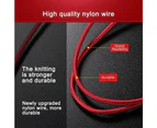 3 in 1 Multi USB Charger Charging Cable Cord for iPhone Samsung Google Sony Xiaomi and Oppo-Red